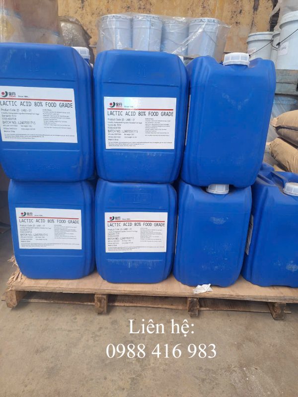 Thông số của sản phẩm Lactic acid của chúng tôi