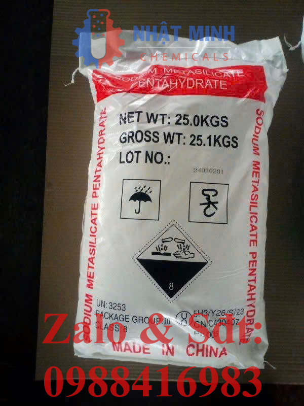 Sodium metasilicate pentahydrate