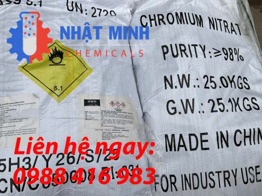 Sản phẩm Chromium Nitrat Với độ tinh khiết lớn trên 90% cho công nghiệp