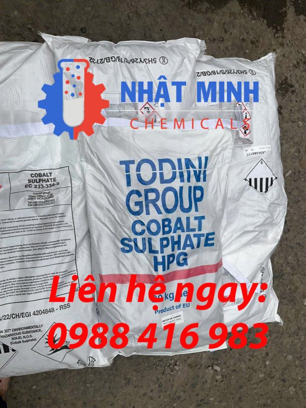 Cobalt Sulphate (Cobalt Sulfate) HPG — Todini Group (20 kg net) là một hợp chất cobalt được dùng rộng rãi trong nhiều ngành công nghiệp. Sản phẩm có dạng bột/tinh thể, cung cấp ion cobalt cho các quy trình kỹ thuật. Bài viết này tập trung vào ứng dụng, an toàn và chính sách sử dụng.