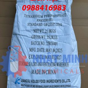Bao 25kg Tetrasodium Pyrophosphate (anhydrous) - NET 25.0KGS - Made in China