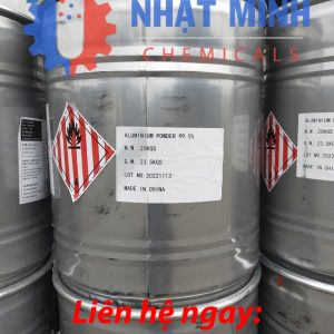 Aluminum Powder Al ≥99%, bao 25kg, kích thước hạt 325 Mesh. Ngày SX: 05-02-2023 — HSD: 05-02-2026. Liên hệ để biết giá & thông số chi tiết.